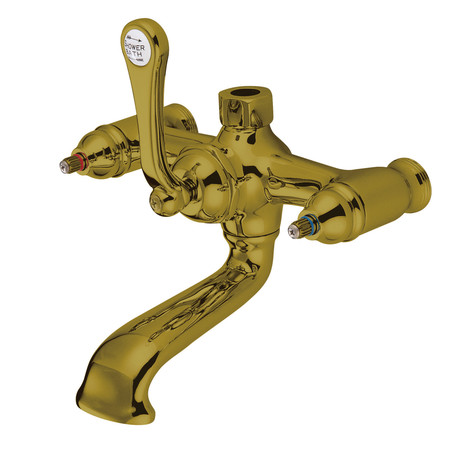 KINGSTON BRASS Tub Faucet Body, Polished Brass, Wall; Deck ABT100-2